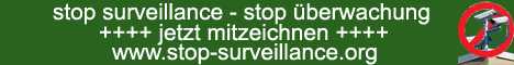 Banner Kampagne Stop Surveillance